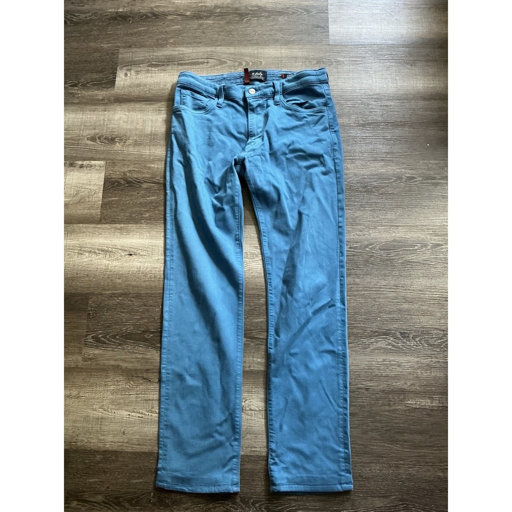 34 Heritage Courage Blue Mid Rise Straight Leg Pants 34x34 H0031034007